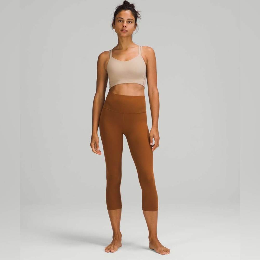 Lululemon Copper Brown Align 21” HR Crop 6 NWT